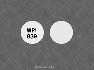 WPI 839 Pill White Round - Pill Identifier